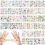Selutiya Temporary Tattoos for kids,600+ Kids tattoos,Waterproof Cartoon Mermaid Animal DinosaurCartoon Kidstemporary tattoos,Ideal for Party Bags, Birthday Gifts, Festivals