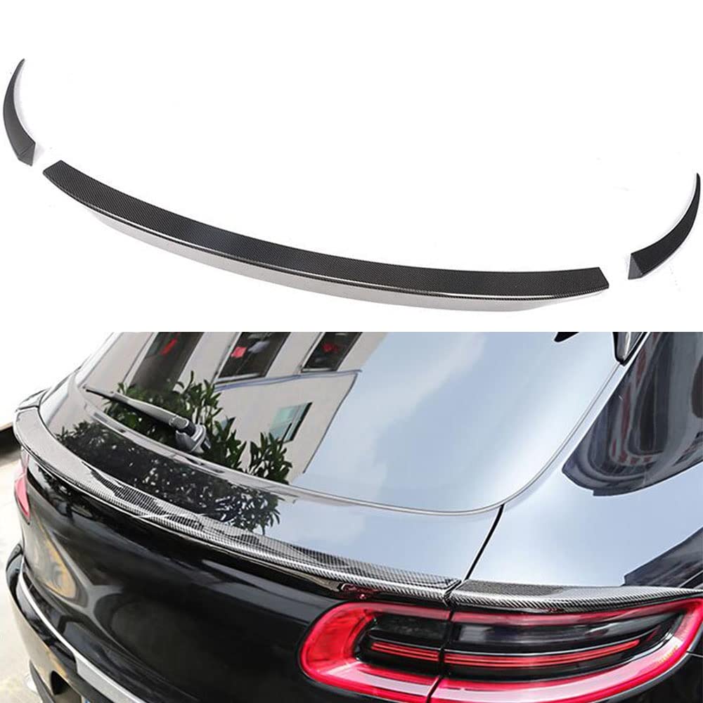 Samochód Z Włókna Węglowego Tylny Spojler Bagażnika Ochraniacz Na Wargi Splitter Body Kit Dla Porsche Dla Macan 2014-2017 Tylna Klapa Tylna Skrzydło Boot Lip