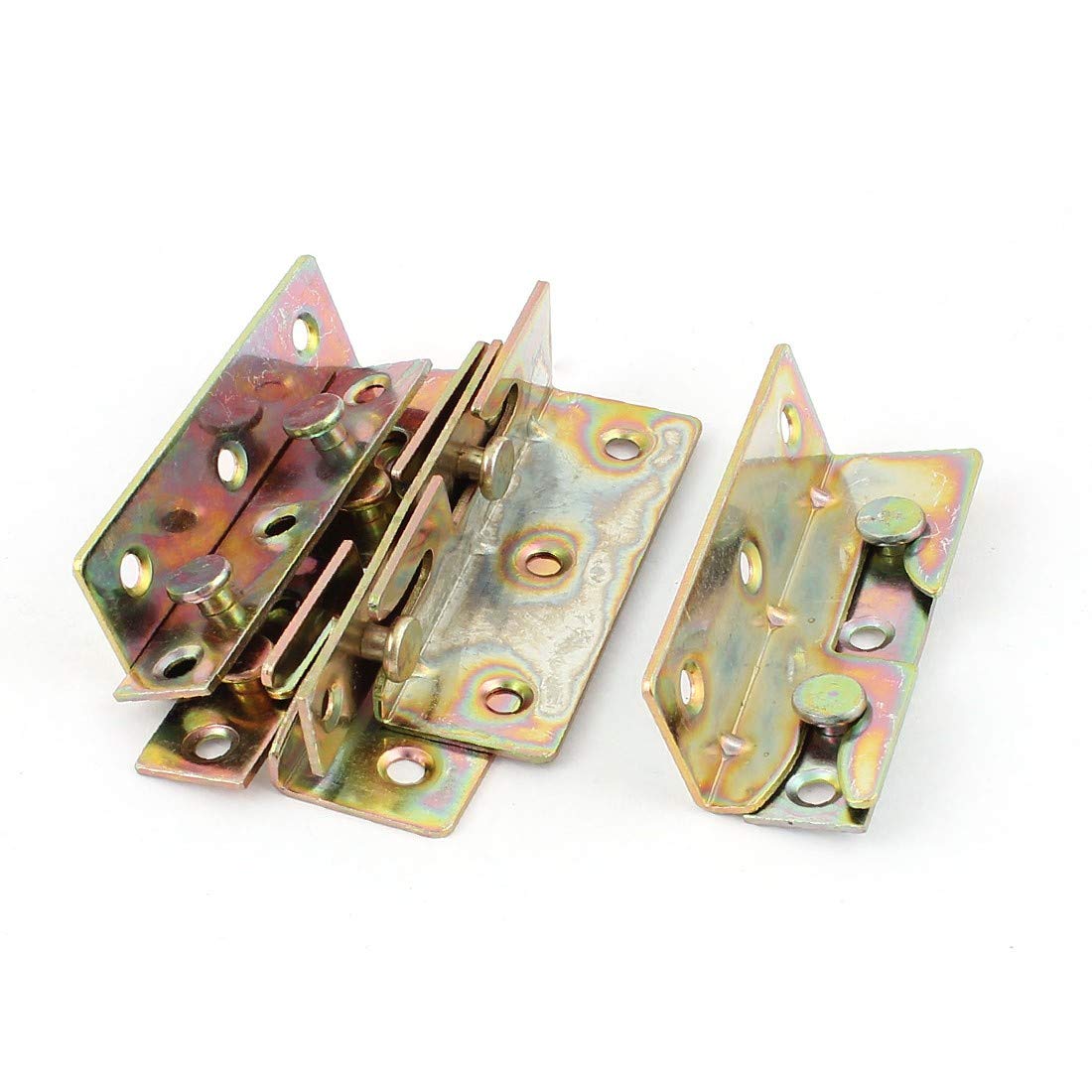 New Lon0167 Wood Bed Featured Rail Bracket Fitting reliable efficacy Snap Connectors Brass Tone 4 Sets(id:f9c 58 5b 21d)