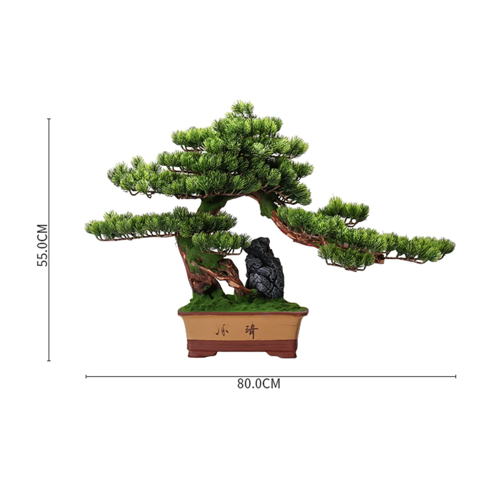 Amazon.com: Artificial Bonsai Tree Artificial Bonsai Tree Feng Shui Fake  Bonsai Artificial Cedar Tree Ceramics Pot, Fake Micro-scape Landscaping  Stone, Houseplant for Home Decor Artificial Trees Plants ( Color : Home &