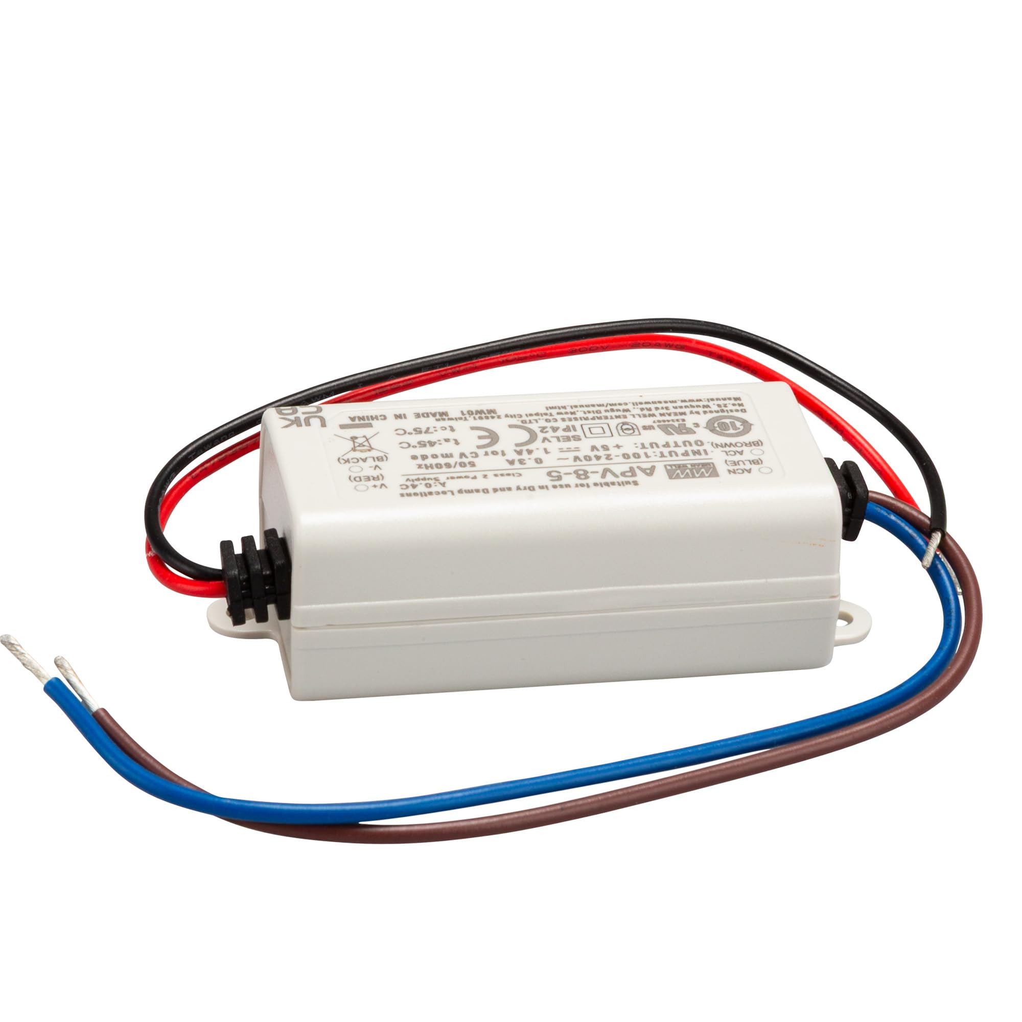Produktbild von MEAN WELL APV-8-5 Schaltnetzteil – 5 V, 1,4 A, Kompaktes LED-Netzteil