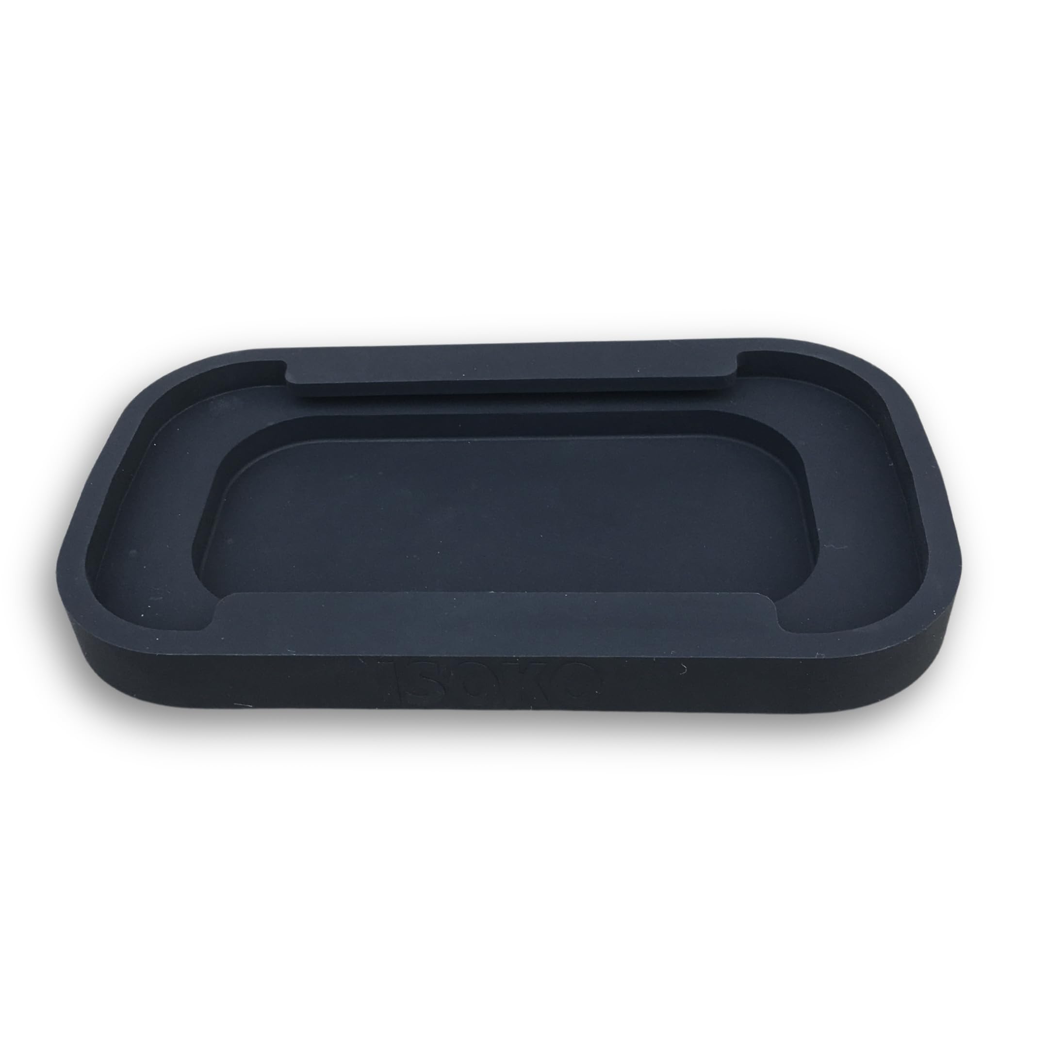 ISOKO Silicone Bagel Crumbs Catcher Base for Plastic Guillotine Bagel Slicer (BLACK) -SILICONE BASE ONLY. DOESN'T COME WITH A BAGEL SLICER-