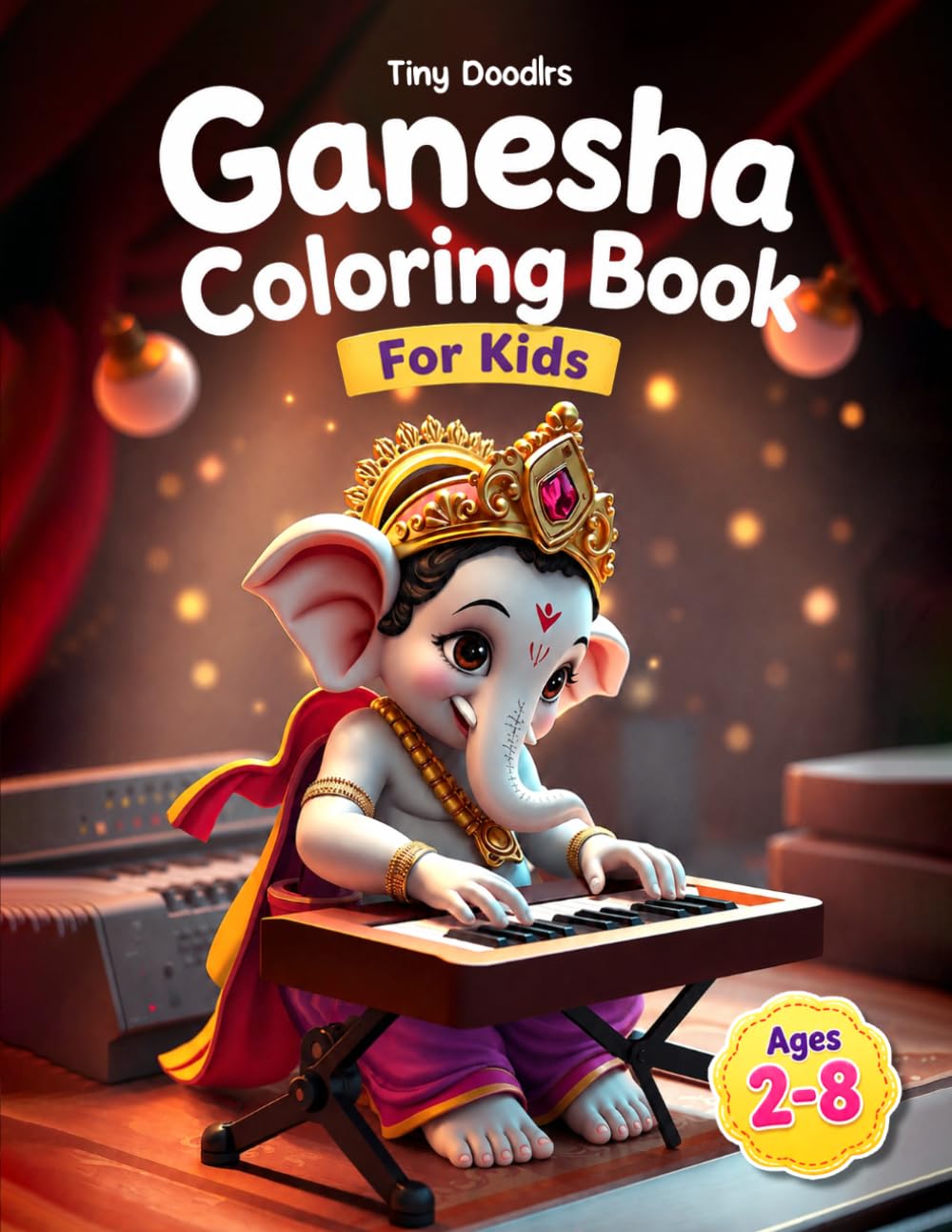 Ganesha Coloring Book For Kids: Hindu Gods and Indian Festival Coloring Book for kids, Cute and Easy Lord Ganesha Coloring Pages