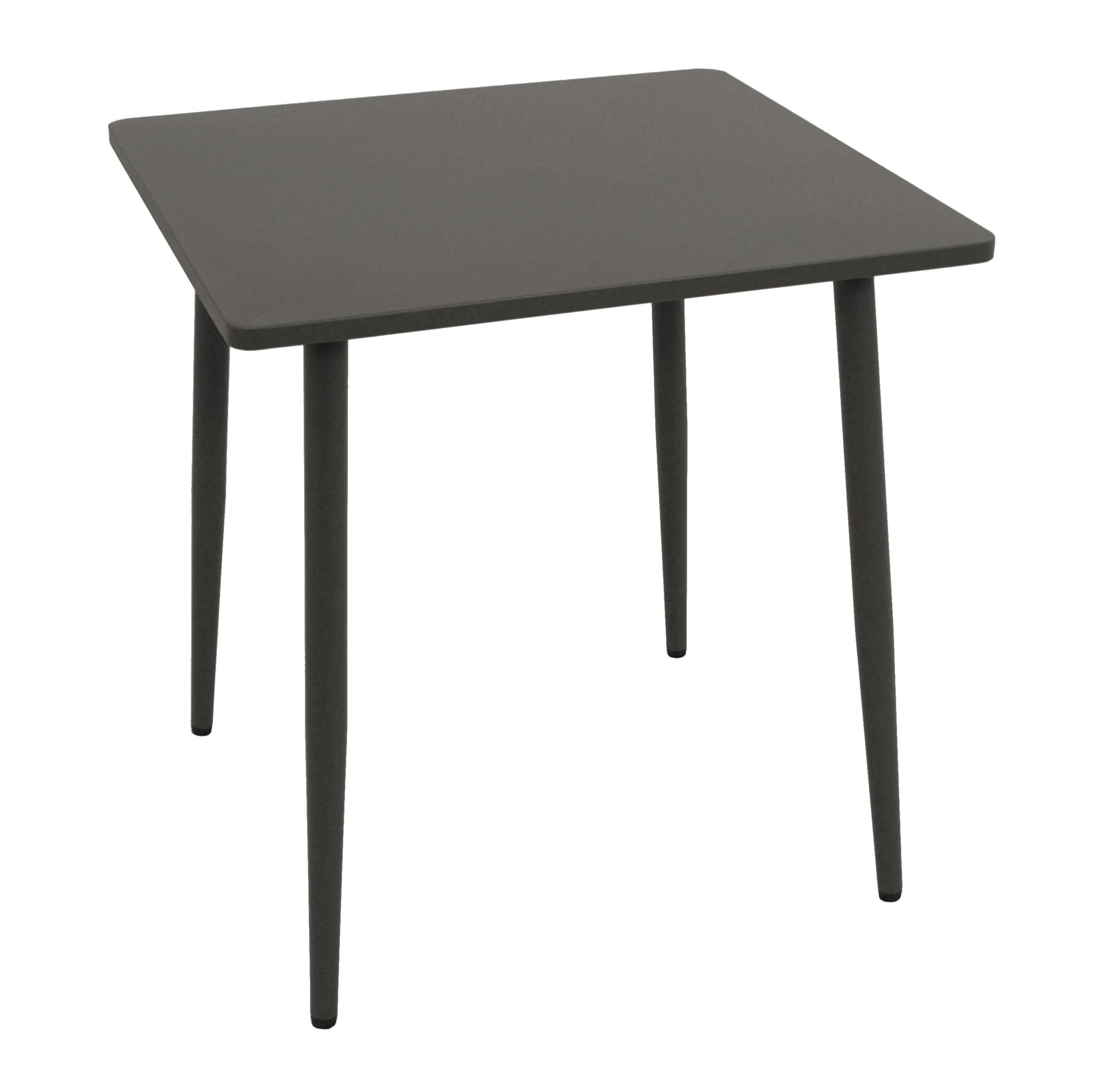 DEGAMO Bistrotisch Gartentisch Denver 70x70cm quadratisch, Metall/Stahl anthrazit, Indoor und Outdoor
