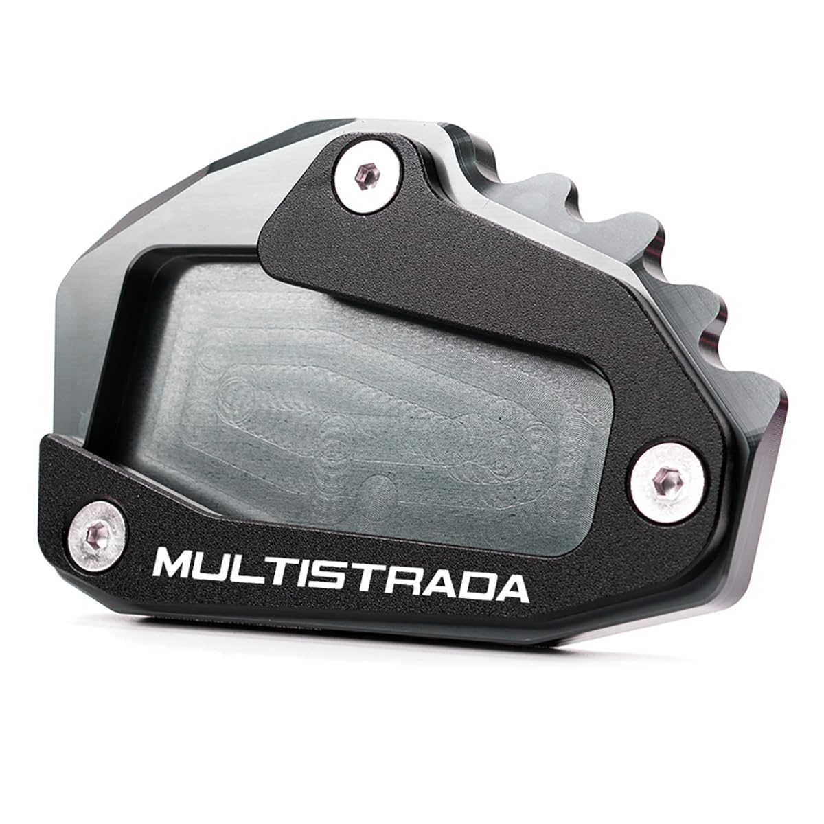 Piastra Cavalletto Laterale Per Ducati Hypermotard - Supporto Allargato Nero, Accessorio Di Protezione E Decorazione