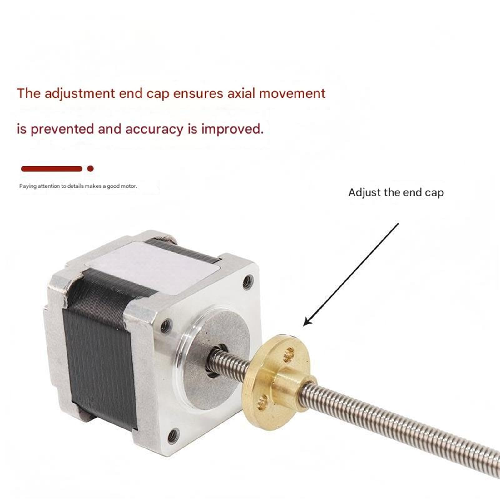 Motor paso a Nema14 T5/T8 tornillo de plomo 1/2/4/8/12/14mm 100MM longitud 1,8 grados .3A 0.15NM for Monitor impresora 3D motor(T8,Height 28mm 8 Screw Lead)