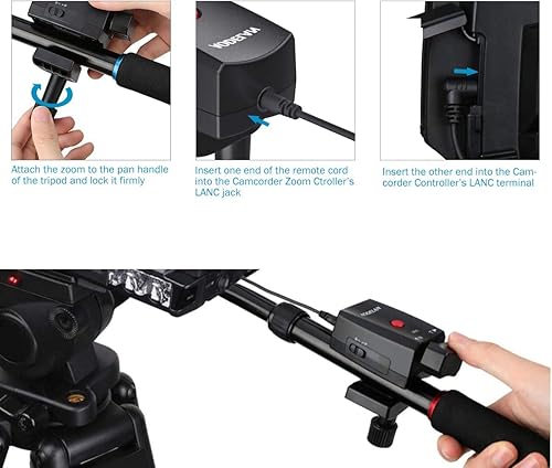 Miniatura 3 de Videocámara Zoom Controlador Lanc Cámara de Vídeo Control Remoto con Cable Jack de 0.098 in para Sony NX5C 150P 190P 198P Canon XL1S XL2 XM1 XM2