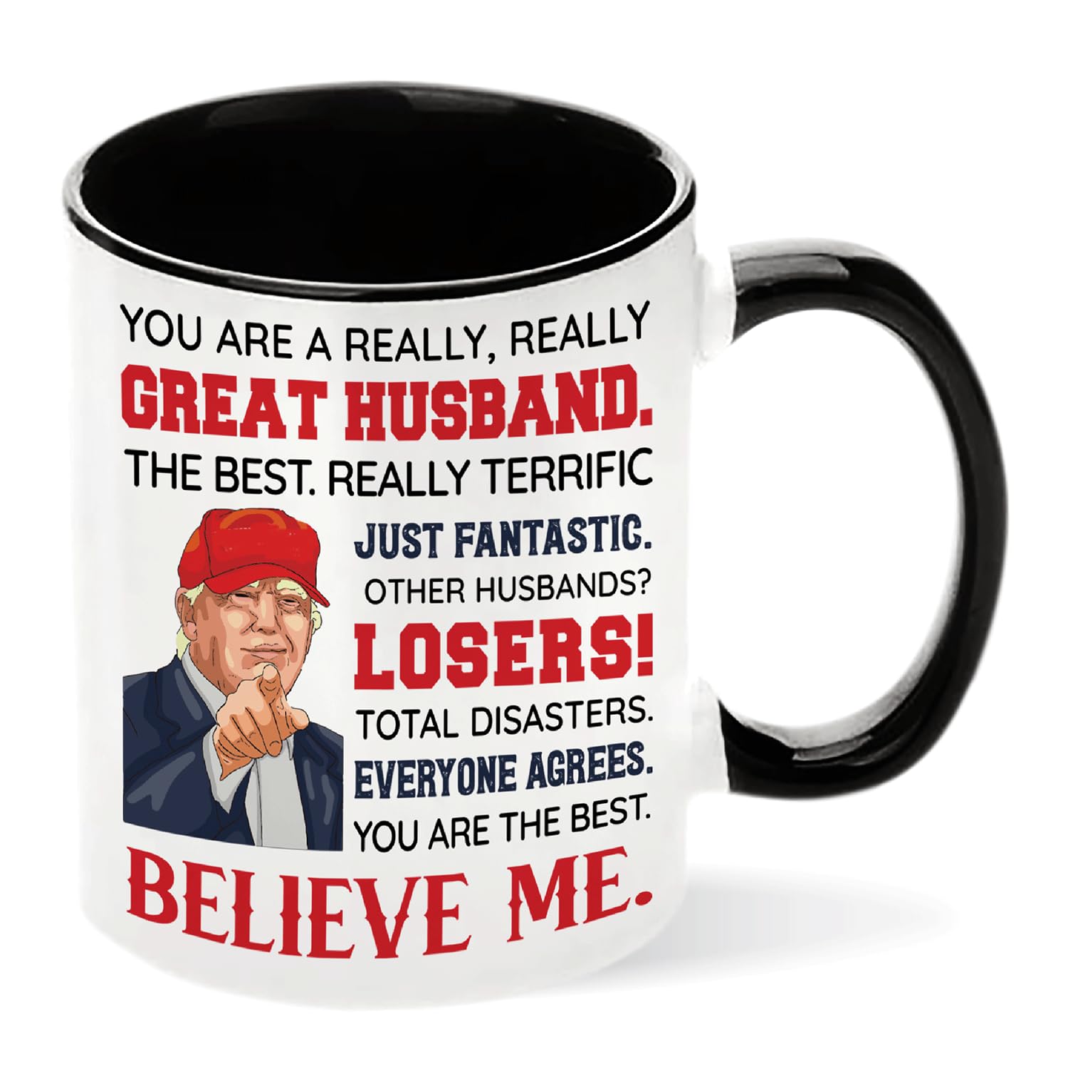 Father's Day Gifts for Husband from Wife, Wedding Anniversary, Valentines, Funny Husband Gifts Idea for Birthday, Christmas, Husband Coffee Mug 11Oz