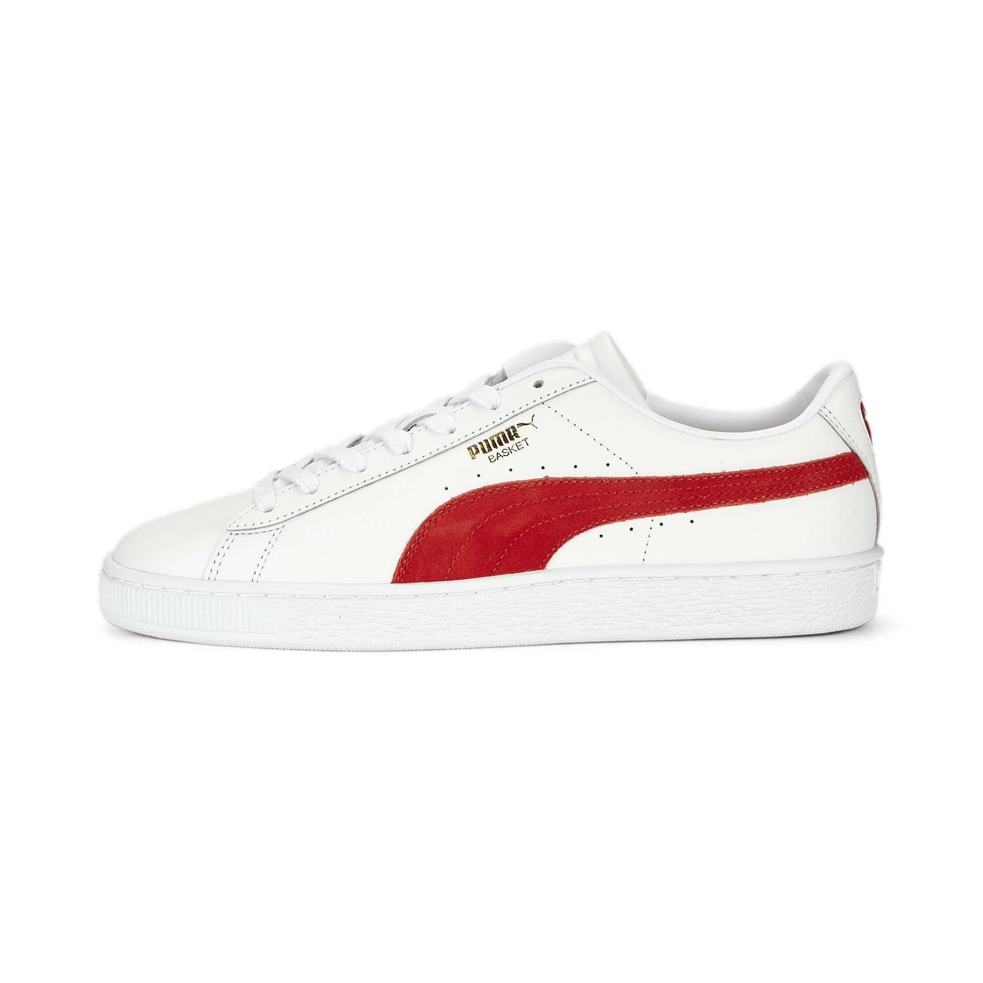 Puma Mens Basket Classic 75Y White-Red-Gold Sneaker - 8 UK (39433801) (B0BSLM2CQ2) Amazon Price History, Amazon Price Tracker