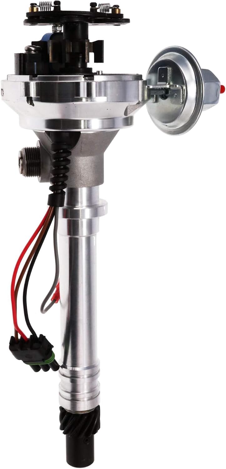 Top Street Performance Pro Series Ready to Run Distributor with Mechanical Tach Drive for Chevy Corvette V8 - Red