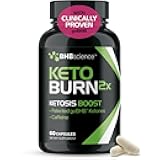 Keto BHB Exogenous Ketones Supplement - BHB Science Keto Diet Pills with Patented goBHB and Caffeine for Natural Energy Focus Body Sculpting & Ketosis Support - Vegetarian & Non-GMO (1 Month Supply)