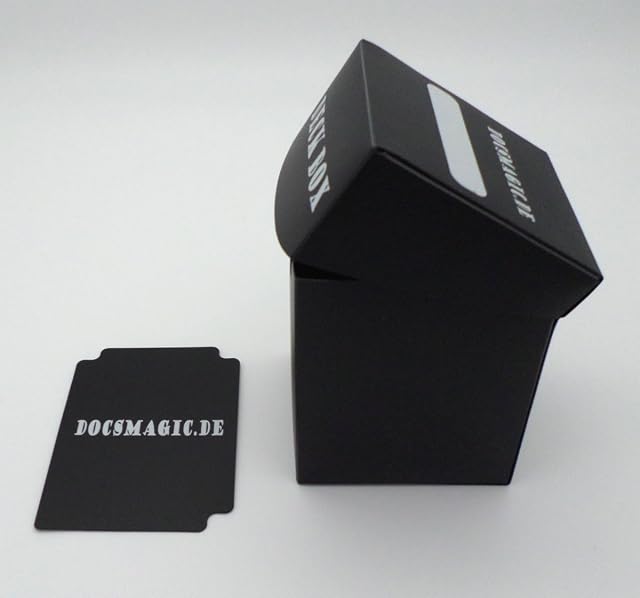 Foto 7 de 8 de docsmagic.de Deck Box Big + 100 Mat Black Sleeves Standard - Caja & Fundas Negra - PKM - MTG