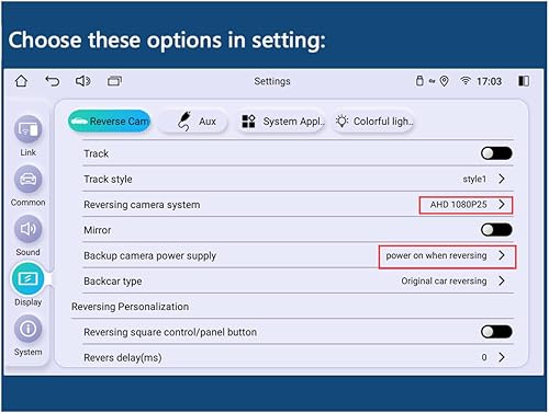 Miniatura 4 de Joying Cámara de respaldo 1080P Cámara trasera para cámara de visión trasera de automóvil, cámara ultra HD, impermeable, cámara inversa de 2