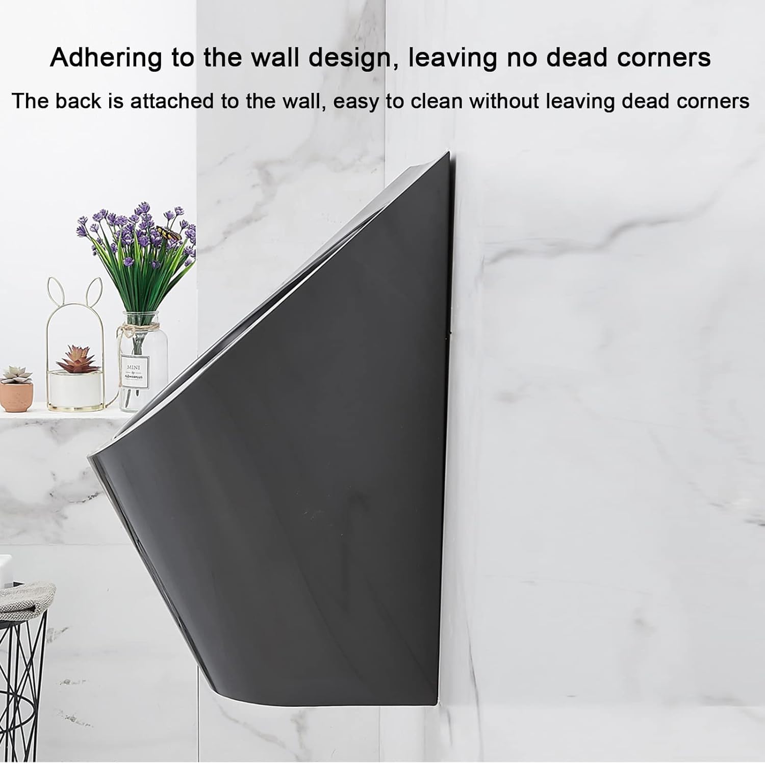 Household Products Wall-Mounted Male Urinal Induction Drainage Public Toilet Urinal,Commercial Bathroom Urinal Funnel Toilet,Used in Homes,Hotels,Schools,and Public Bars,Package G