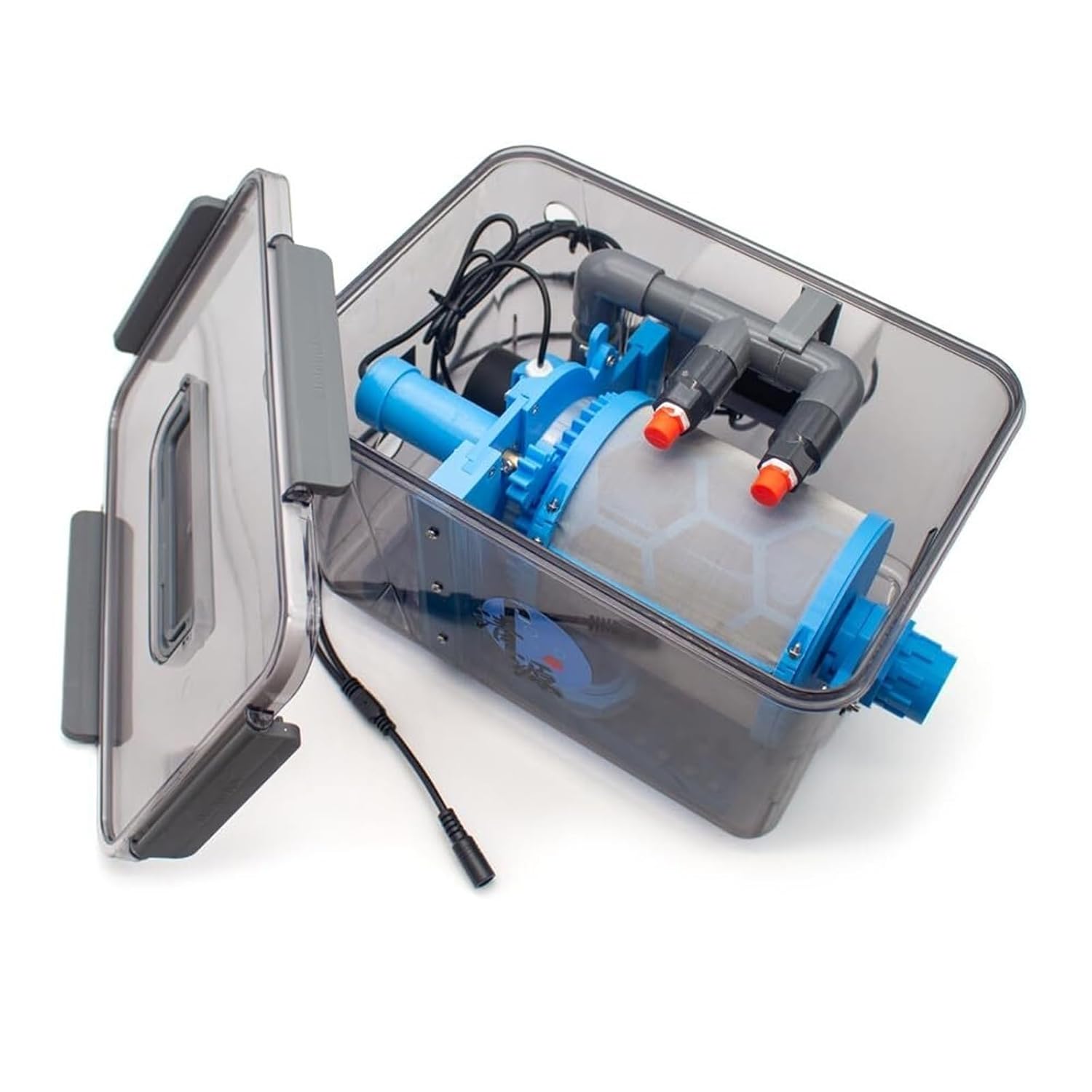 Automatic Backwash Filter, Anti-Clogging Rotary Drum | 200 Mesh Stainless Steel Screen, 5000l/h High Circulation Flow, 75μm Filtration, Quiet, For Koi Pond, Fish Pond