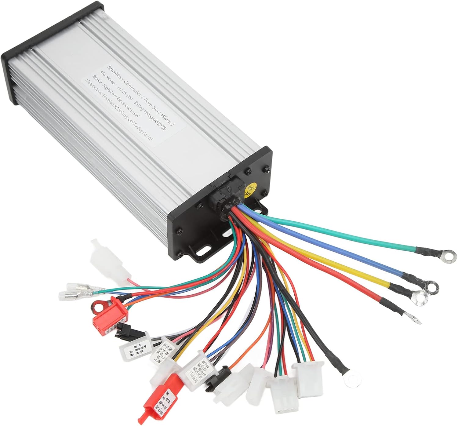 BestYiJo Brushless Motor Controller, 48V 60V 800W Sine Wave