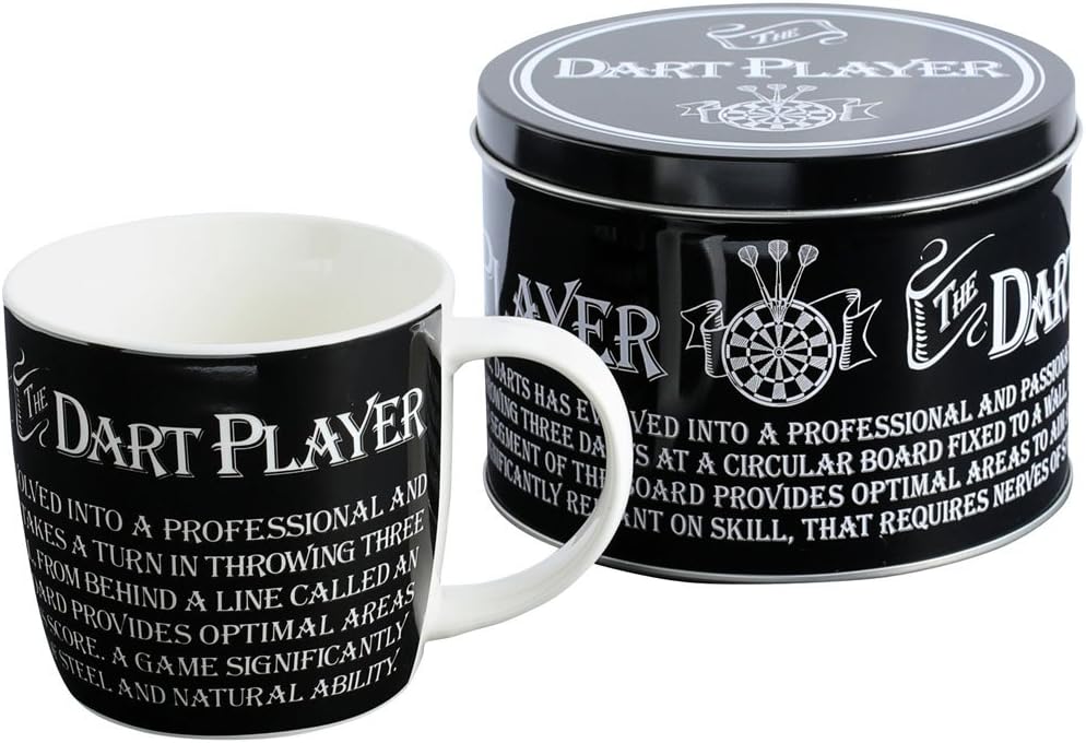 8827 Dart Player Mug in Tin