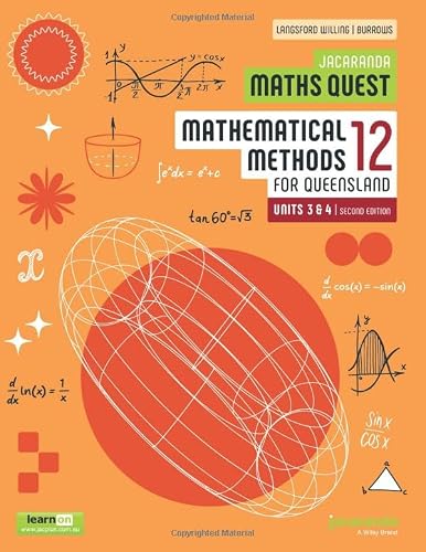 Jacaranda Maths Quest 12 Mathematical Methods Units 3 and 4 for Queensland, 2e learnON & Print