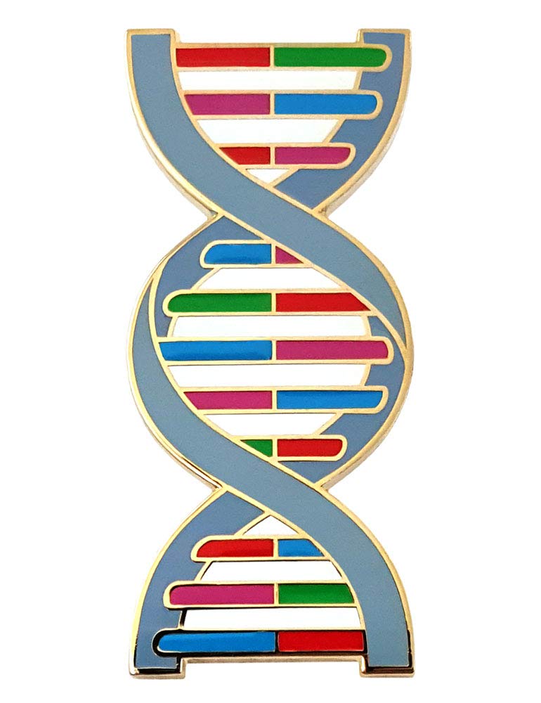 PinsanityDNA Double Helix Enamel Lapel Pin