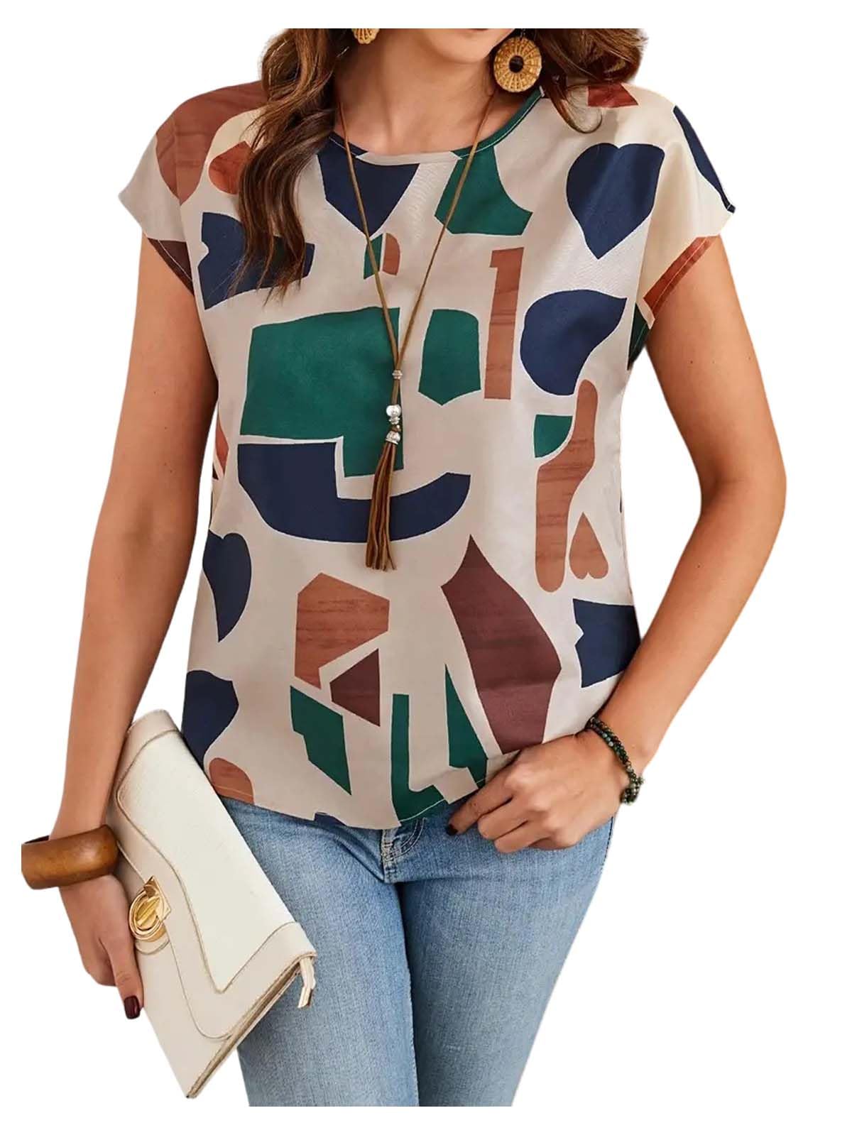 deidad Regular Fit Tops For Women|Stylish, Short Sleeves, And Breathable Fabric|Perfect For Casual, Office, And Everyday Outfits-picture-51