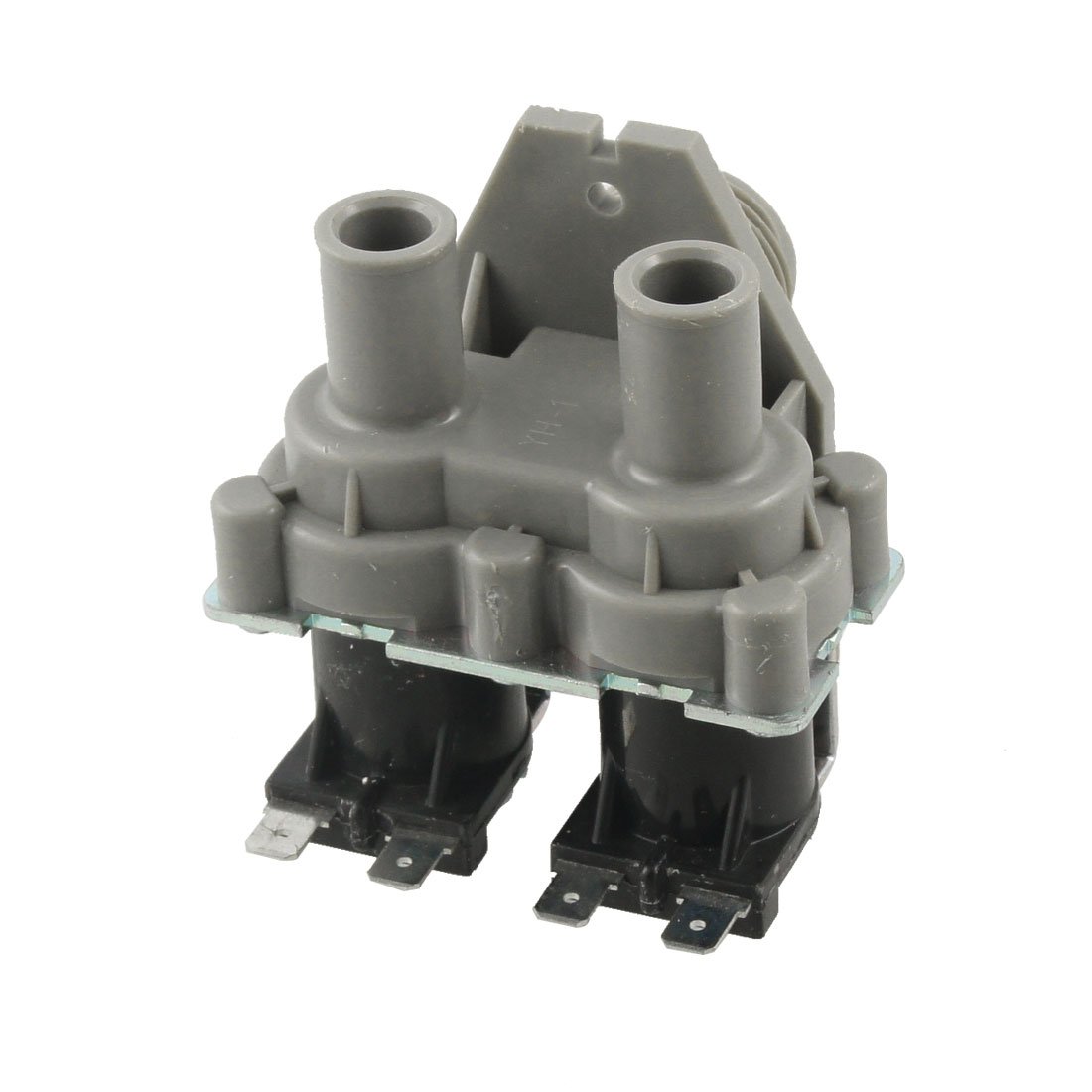 Électrovanne machine à laver double diamètre 1.0" à flux régulé fils noir gris