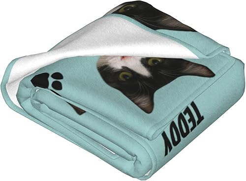 Miniatura 2 de Manta personalizada de fotos de gato, divertida manta personalizada de gato, regalo para amantes de los gatos, manta de fotos de mascotas con