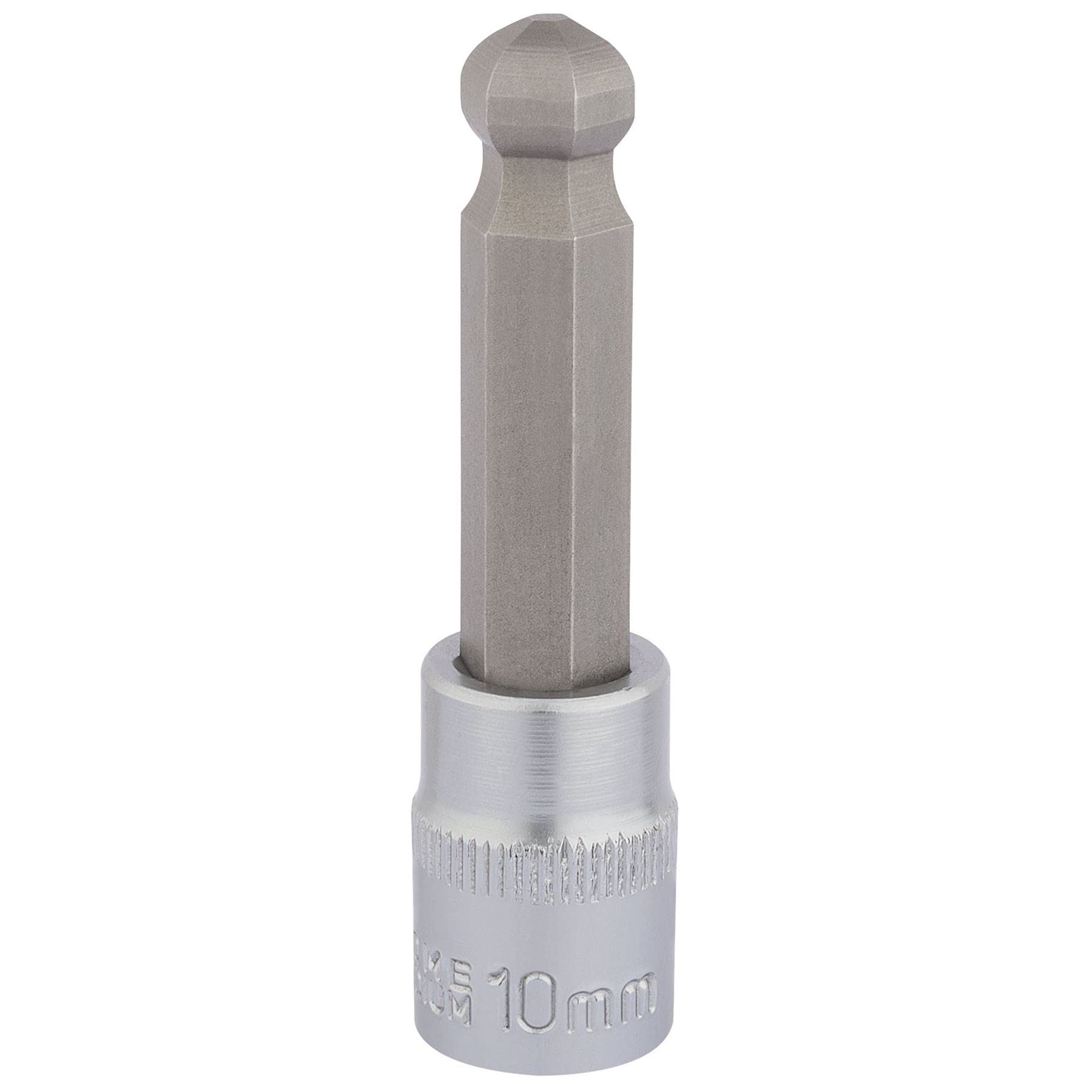 Draper 16293 3/8 Inch Square Drive Hexagonal Ball End Socket Bits, 10mm — image 1
