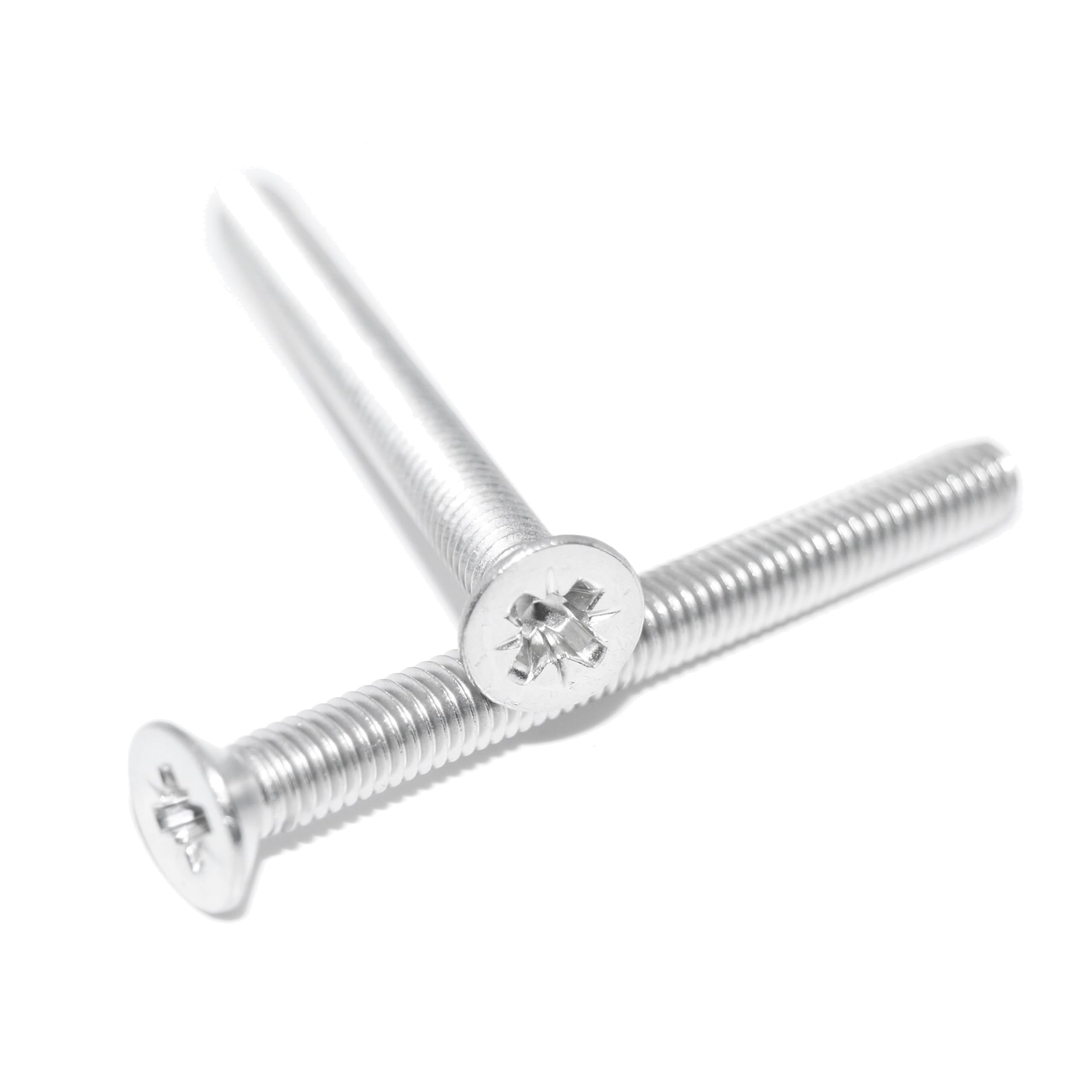 Viti a testa svasata M2X3, 15 pezzi, in acciaio inox A2/V2A, antiruggine, con fessura a croce Pozi DIN 965/ISO 7046, viti per macchina