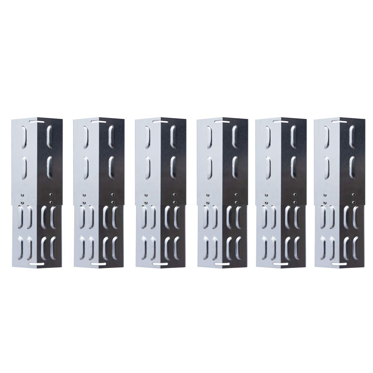 TAINO Universal-Brennerabdeckung Set Edelstahl größenverstellbar Tropfschutz Flammenverteiler (6er Set)