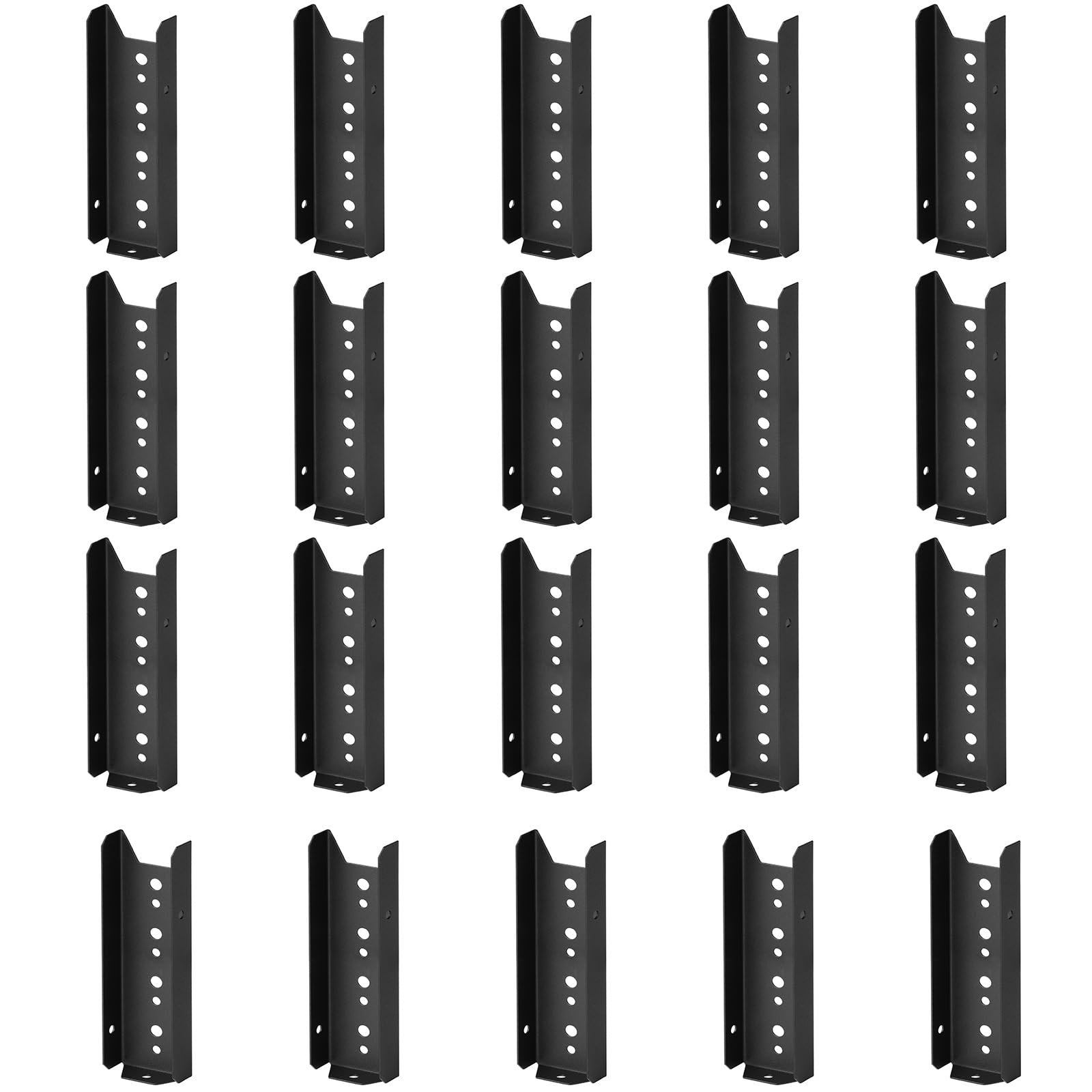 Accessoire Agricole Lot De 20 Isolateurs Pour Clôture électrique QWORK - Fixation Vis Pour Poteaux Bois Isolateur Plastique Acier