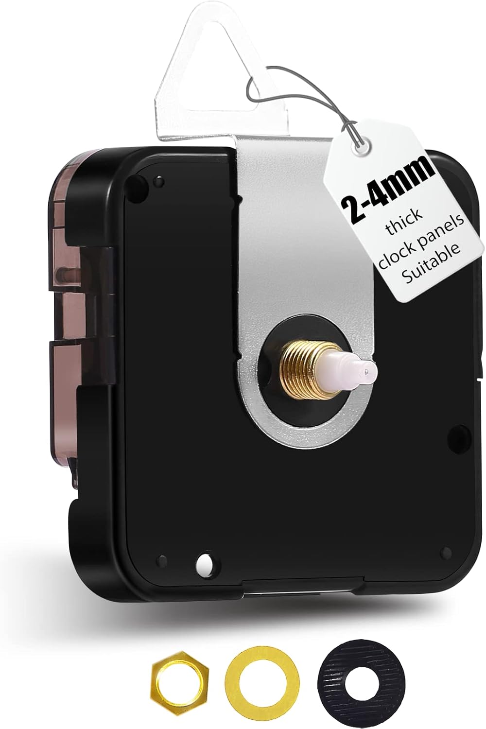 DEEWISH 12888 Super Silent Sweep Clock Mechanism, 5/16 inches 59/64