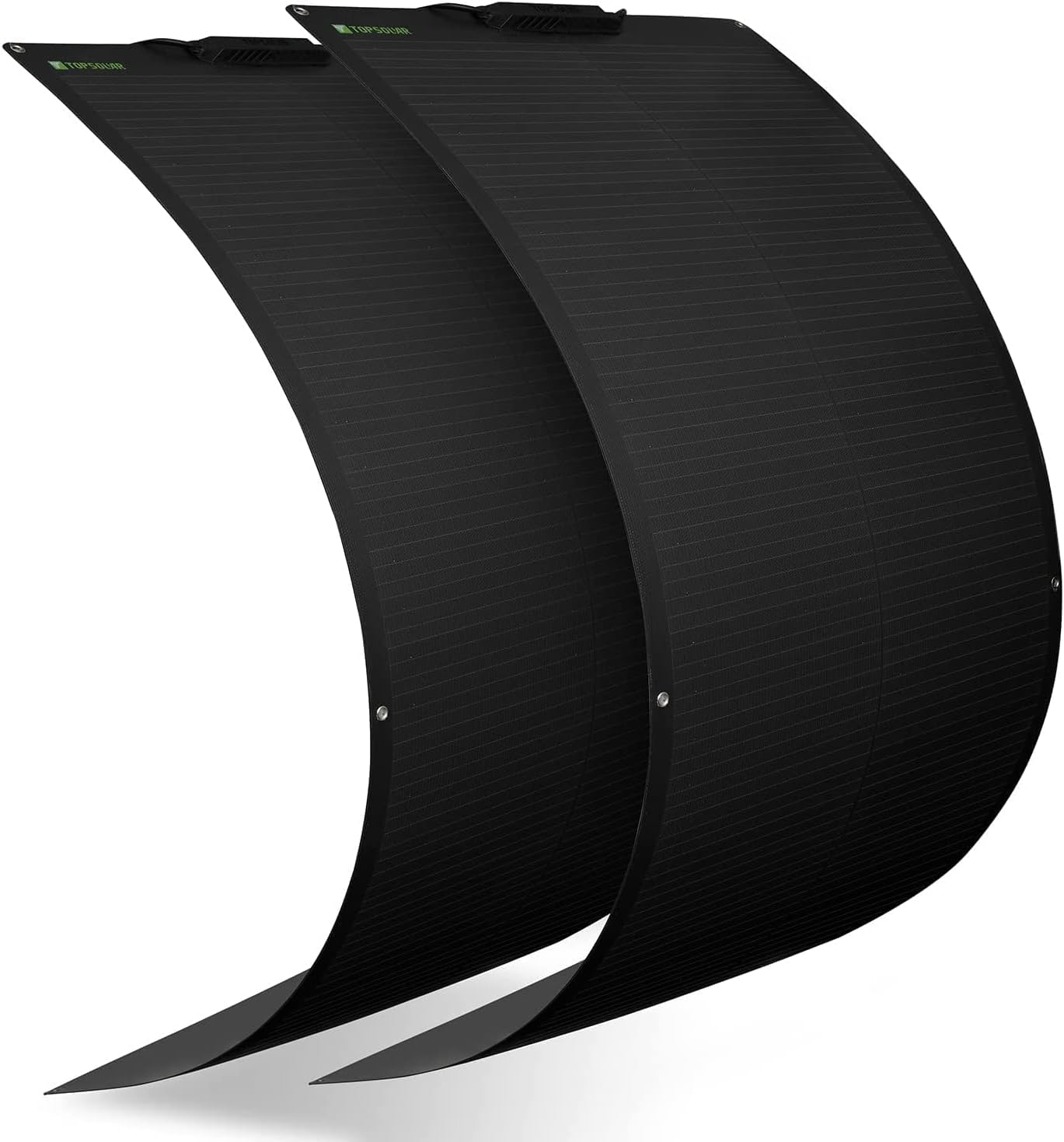 Topsolar 360W 2 * 180W Flexible Solarmodul Monokristallin 12V/24V - Photovoltaik Ladekabel für Wohnmobil Auto Boot 12V Batterien