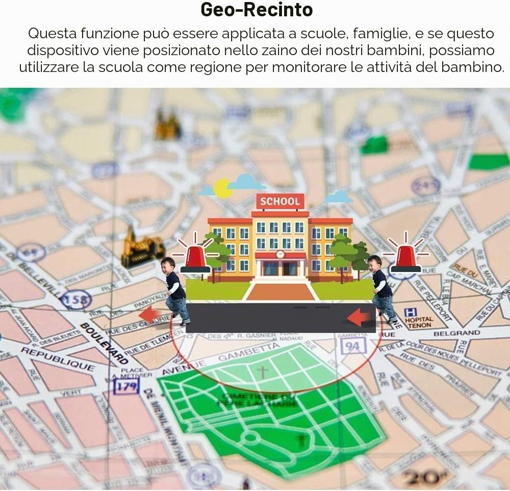Micro Localizzatore GPS Satellitare GPS Tracker Spia Magnete Realtime Tracking in Tempo Reale Anti-perso Impermeabile Tracciatore di Posizione Micro GPS per Bambini Anziani Auto moto App Gratuita