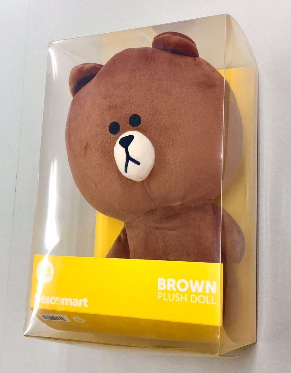 LINE FRIENDS だるま ブラウン ホワイトBrown Amazon.co.jp: ぬいぐるみ BROWN PLUSH DOLL：セイコーマート LINE