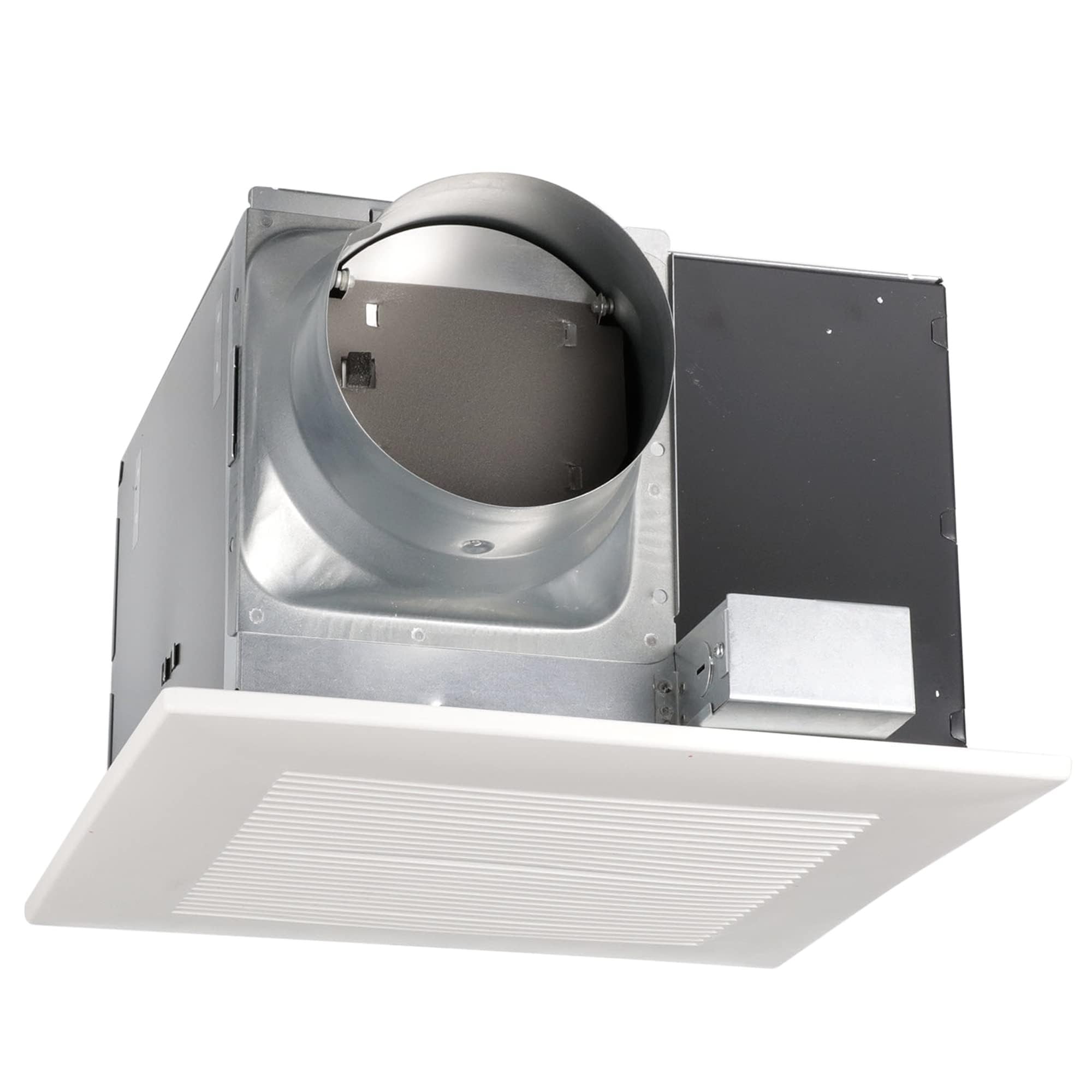 Panasonic WhisperCeiling Bathroom Exhaust Fan, 290 CFM, FV-30VQ3 B00084ZQA2 Panasonic Installation Kit for In-line Fans & ERVs, 6" Duct Single Inlet with Grille, FV-NLF06G