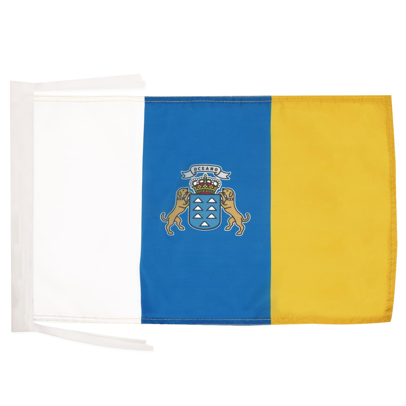 AZ FLAG Bandera de CANARIAS 45x30cm - BANDERINA Canaria 30 x 45 cm cordeles