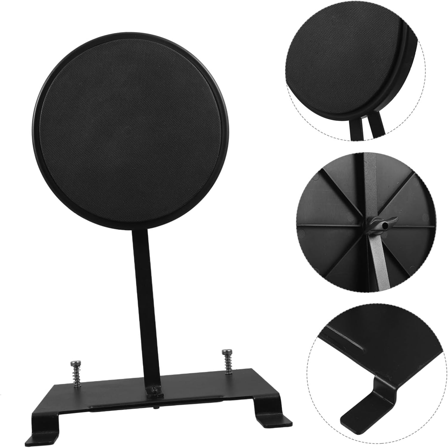 Toddmomy Double Kick Pedal Practice Pad Lightweight Silent Kick Drum Pad for Portable Foot Technique Development Durable Construction for Daily Use for Drum Practice