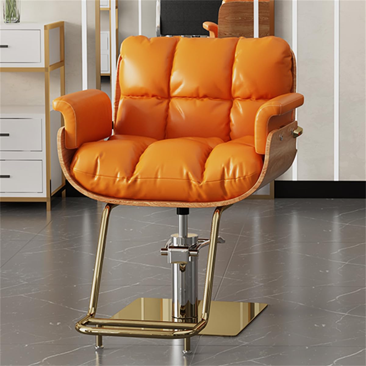 Hochleistungs hydraulischer Friseurstuhl, höhenverstellbar, Friseurstuhl, 360° drehbar, Friseurstuhl für Damen und Herren, professionelle Salon-Ausrüstung
