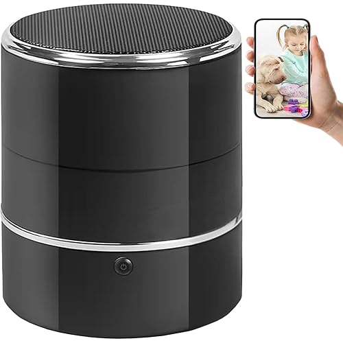32GB HD1080P Camera in Bluetooth Speaker,Nanny Cam with WiFi,Wireless Security Cameras for Home Offices Store,Motion Activated 240° Viewing Angle,Baby Monitor,Pet Camera with App