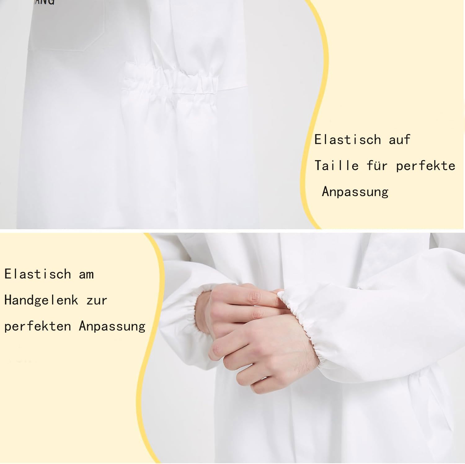 Bienenanzug für Männer und Frauen, stichfest, Imkeranzug aus Polycotton, Imkerkostüm mit Handschuhen und belüfteter Kapuze, Bienen-Outfit für den Garten und Imkereibedarf(L)