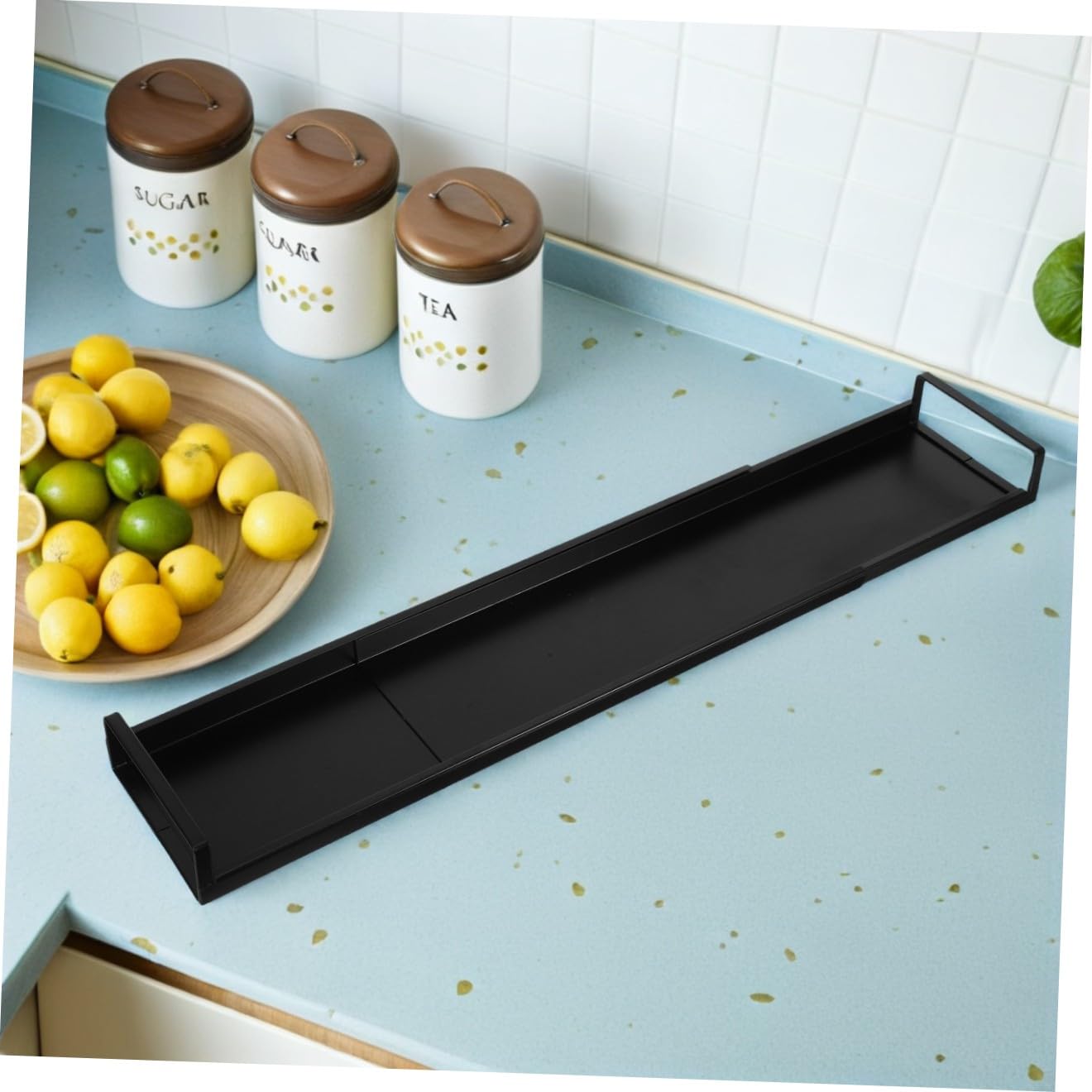 Estante Organizador de Especias en Hierro Negro para Cocina Optimización de Espacio y Eficiencia Mejorada Paneles Desmontables para Uso en Cocina