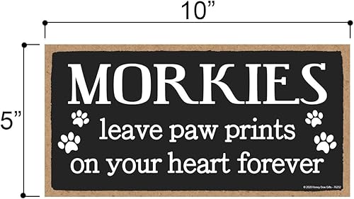 Miniatura 7 de Honey Dew Gifts Cocker Spaniels Leave Paw Prints, decoración conmemorativa de madera para el hogar, letrero decorativo de pared de duelo de perro, 5