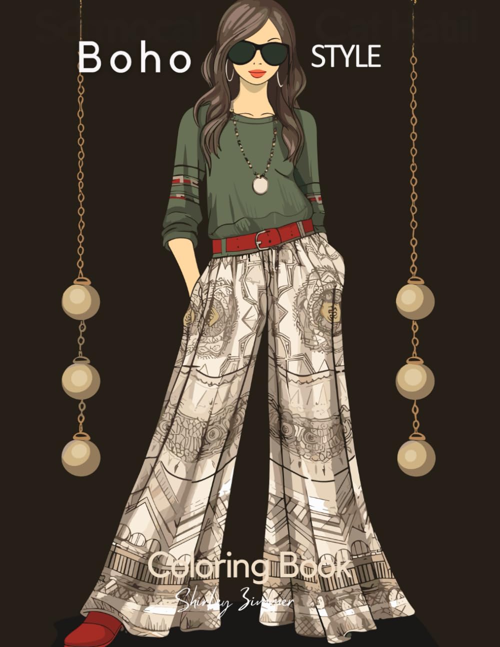 Boho Chic Bliss: Fashion Coloring Book for Women: Beautiful Models in Bohemian Chic Clothing & Flowers (Fashion Coloring for Teens & Adults) (Color with Fashion and Style Series)