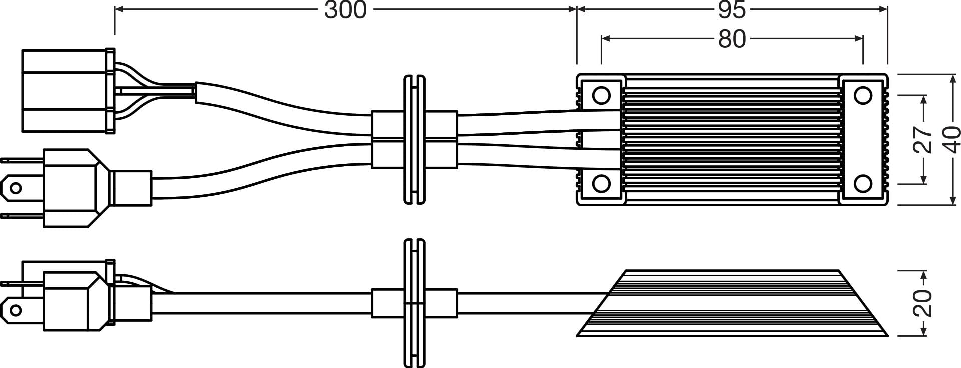 OSRAM LEDSC04-2HB Kit cavi elettrici