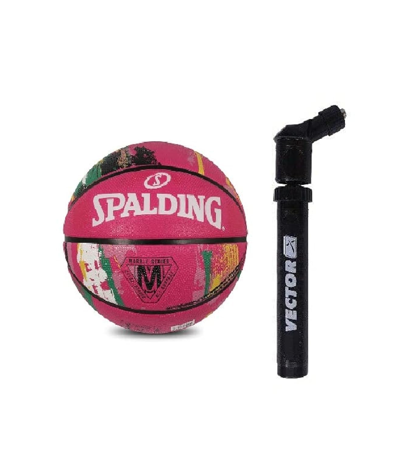 Spalding Marble Pink Women Basketball Ball Size 6 with Ball Inflating Air Pump (B0936QSXJQ) Amazon Price History, Amazon Price Tracker