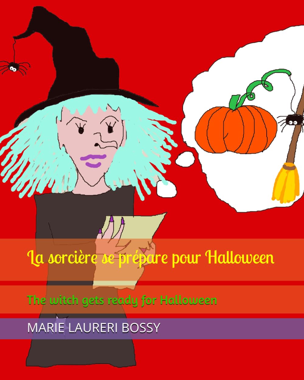 La sorcière se prépare pour Halloween: The witch gets ready for Halloween