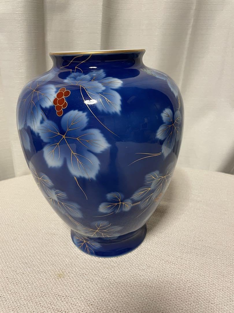 2116 深川製磁 染付鶴文 花瓶 - メルカリ - 工芸品