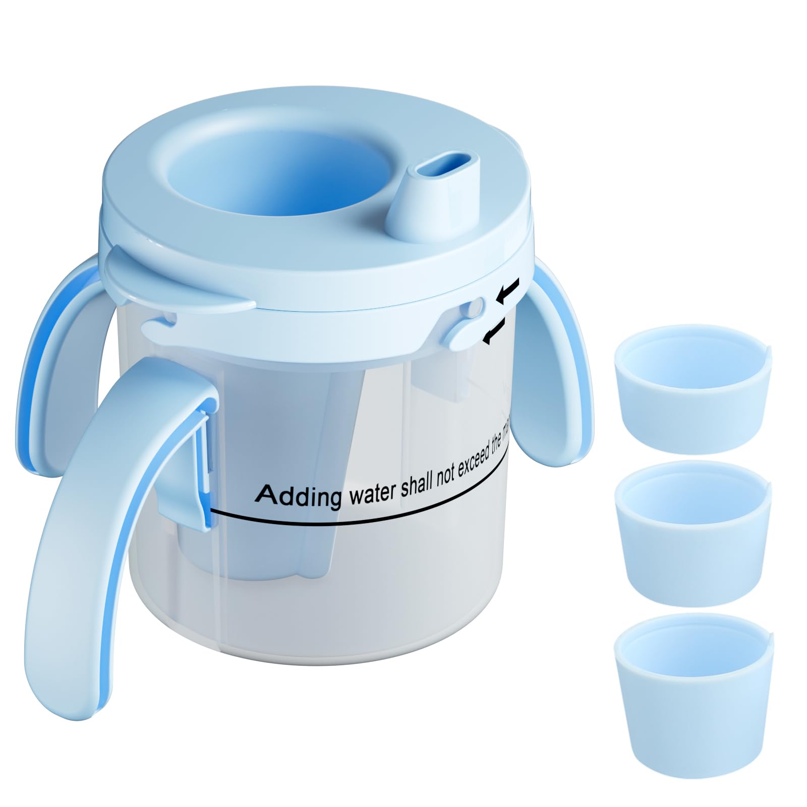 Tazza per disfagia per adulti, 5 cc/10 cc/15 cc, a prova di fuoriuscite, per anziani
