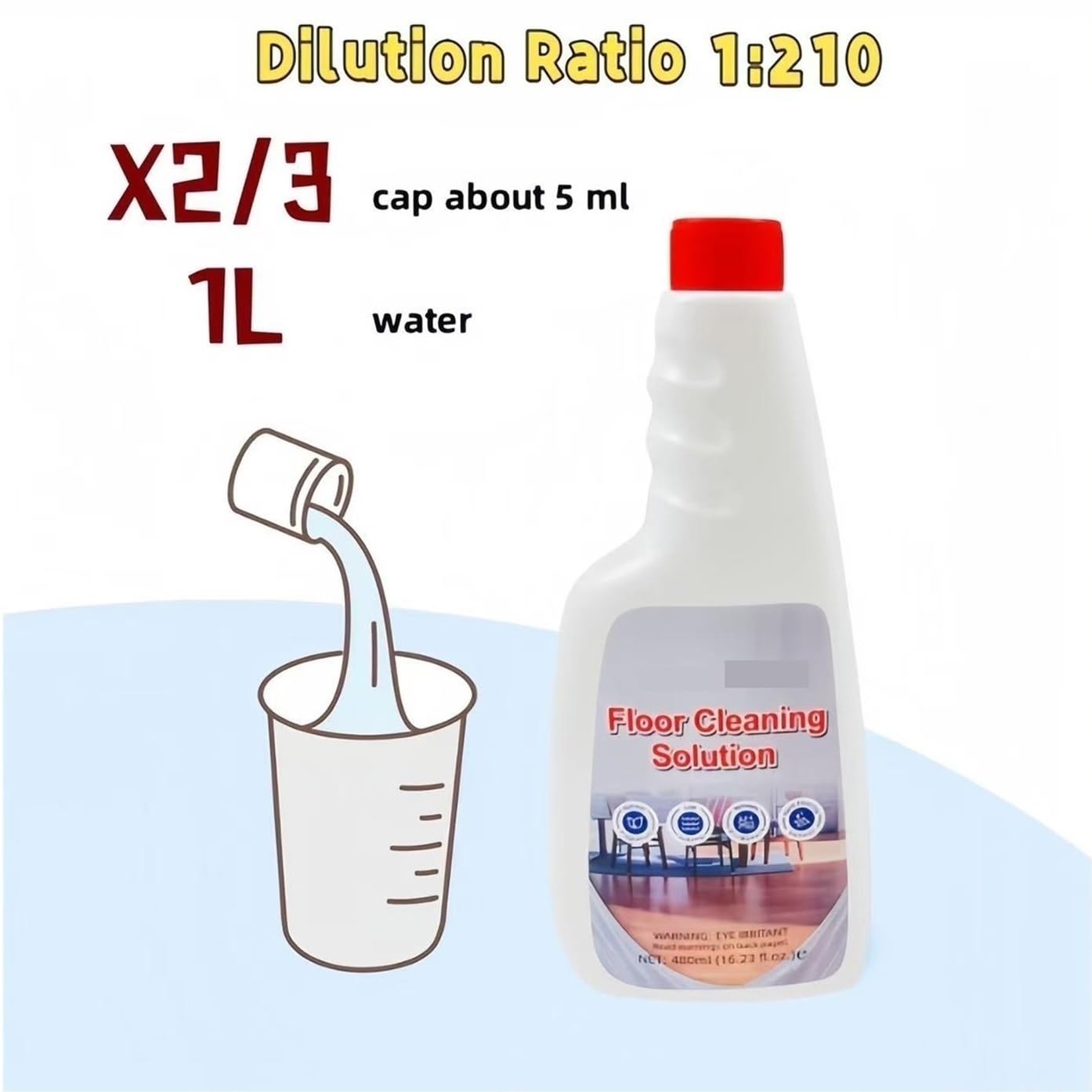 480 Ml Roboter-Bodenreiniger, Ersatzreiniger For Mehrere Oberflächen, Kompatibel Mit Roborock S7 / S8 Pro Ultra/Dyad(3-pack)