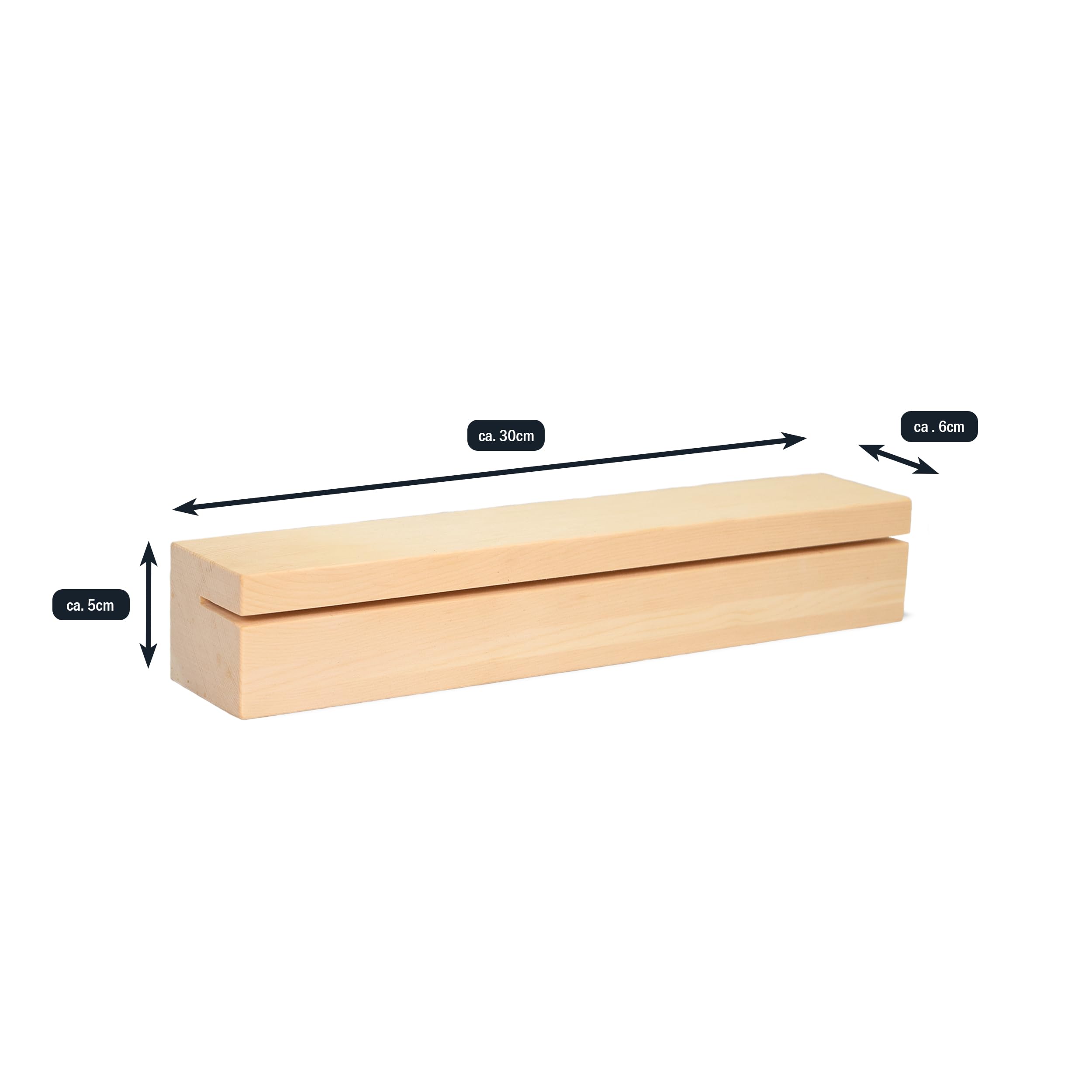 Schlüsselboard Ablage aus Zirbenholz | Schlüsselablage mit Magnet | BHT ca. 30cm x 5cm x 5,5cm | Schlüsselleiste - Wandorganizer - Aufbewahrung - Schlüsselbrett